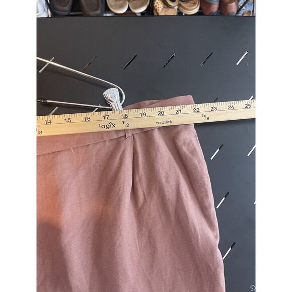 H by Halston Women's Linen Blend Pull-On Full Length Wide Leg Pants Size 24 P - Picture 7 of 11